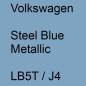 Preview: Volkswagen, Steel Blue Metallic, LB5T / J4.